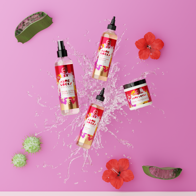 Aloe Locks Hibiscus - Care Pack