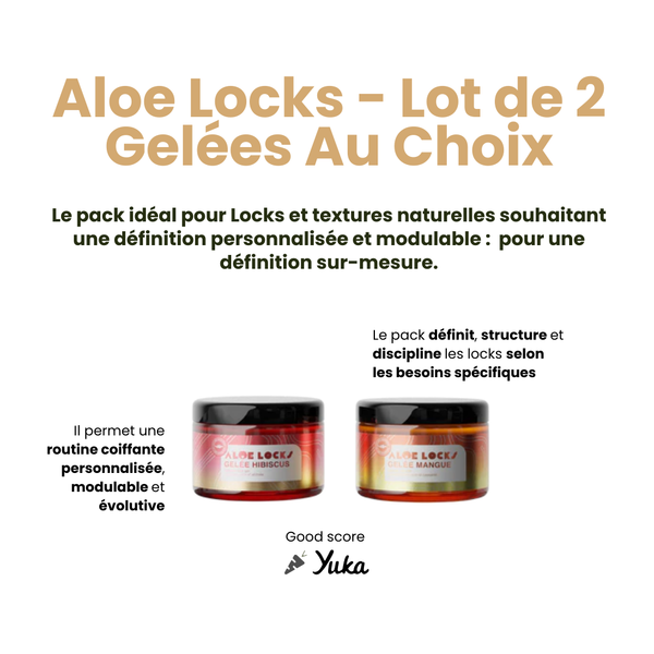 ALOE LOCKS Pack of 2 Jellies of your choice