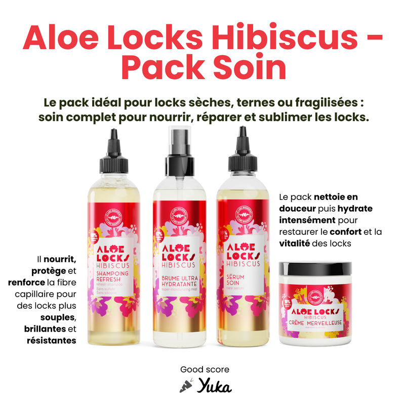 Aloe Locks Hibiscus - Care Pack