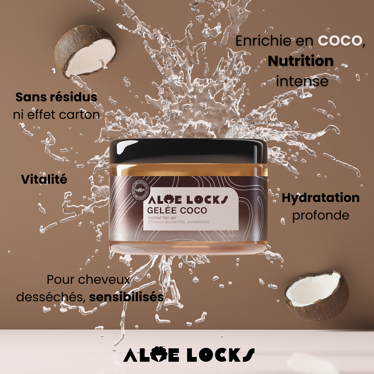 Aloé Locks - Gelée Coco nourrissante et hydratante